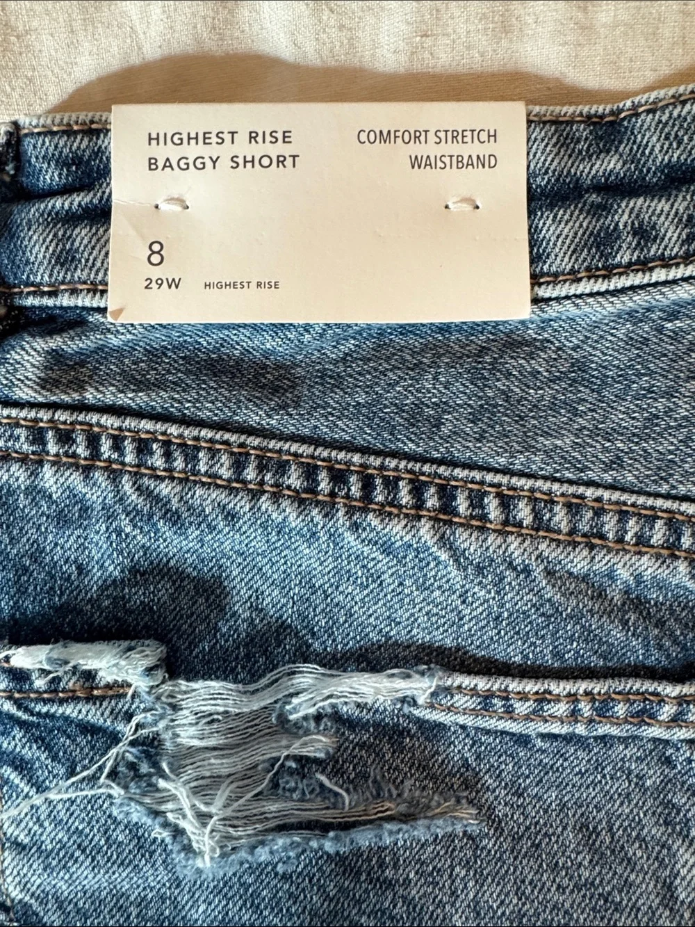 NWT American Eagle Outfitters Highest Rise Baggy Short Size 8